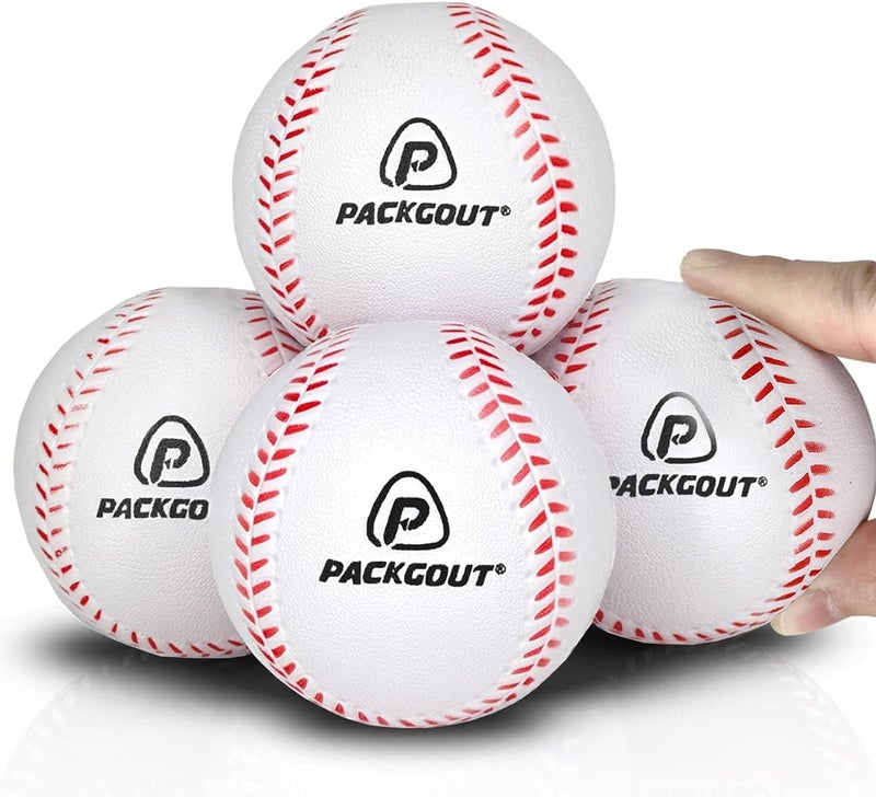 PACKGOUT Soft Baseballs Foam Baseballs for Kids, Practice Training Softball Tballs Balls, Safty Baseball for Batting Tees, for Foam Ball Gloves Mitts Bats Nets Bags - Image 1